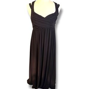 Torrid maxi Cross Strap Evening Gown in Black- Size 1